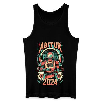 Abitur 2024 Abi Abschlussklasse Astronaut - Männer Bio Tank Top - Schwarz - Vorne