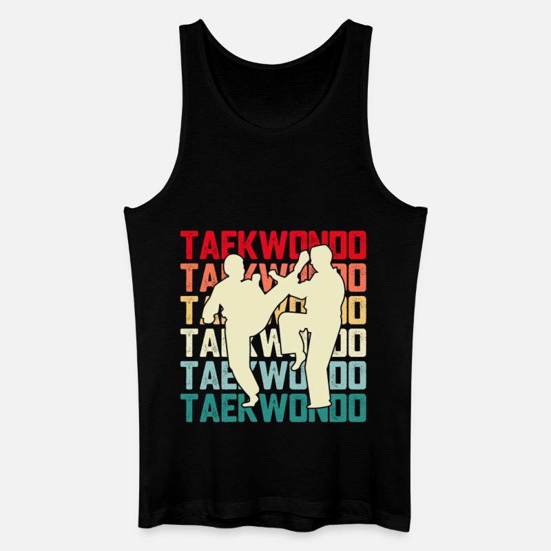 Taekwondo - Männer Bio Tank Top - Schwarz