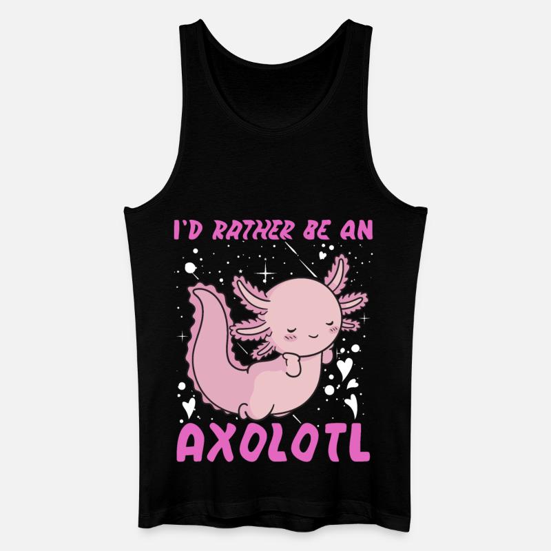 I'd rather be an Axolotl - Men’s Organic Tank Top - black