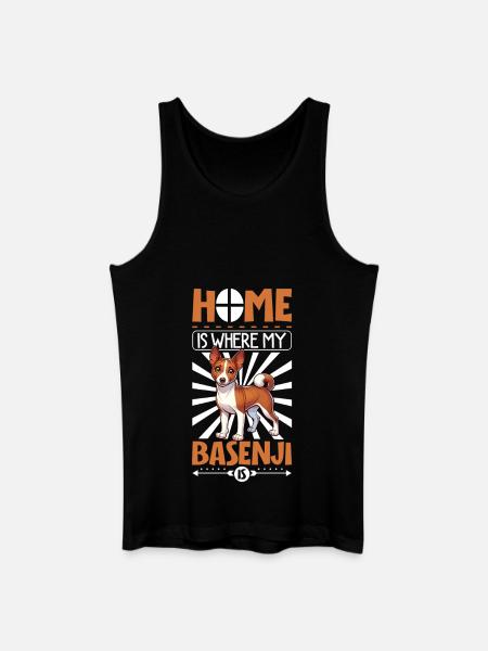 Home - Basenji - Men’s Organic Tank Top - black