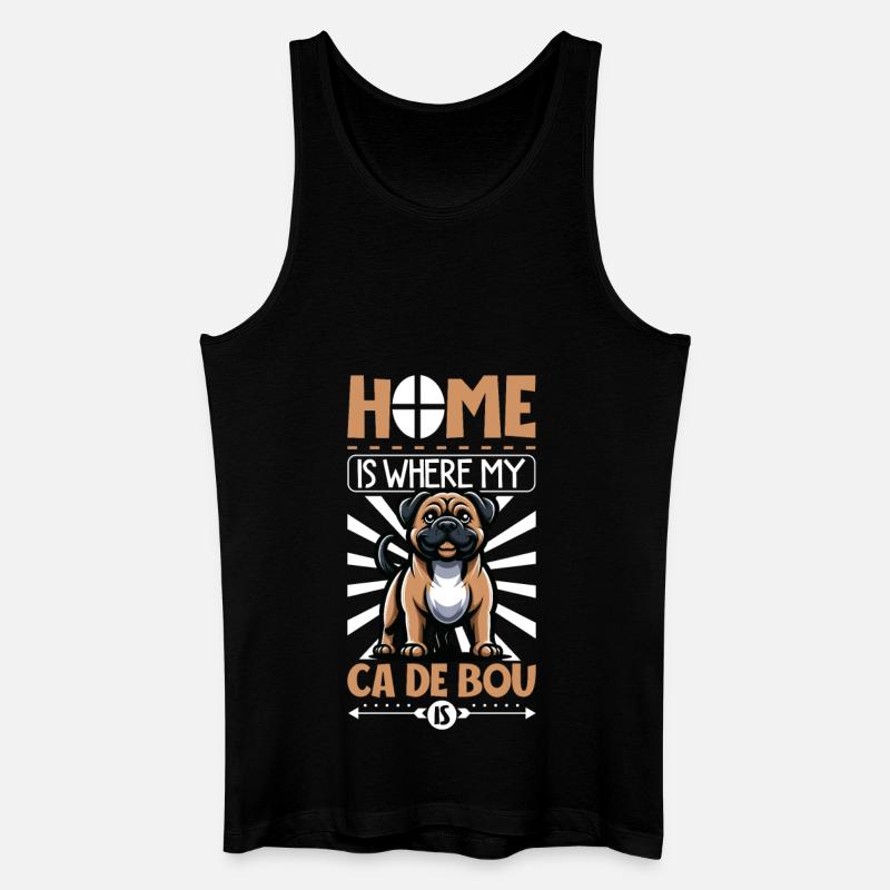 Zuhause - Ca de Bou - Männer Bio Tank Top - Schwarz