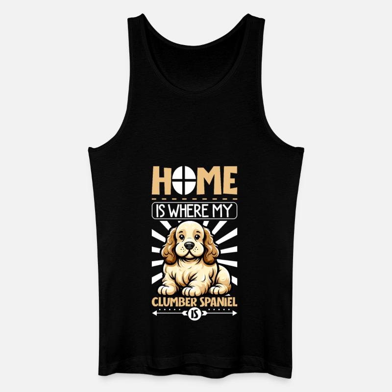 Accueil - Clumber Spaniel - Débardeur bio Homme - noir