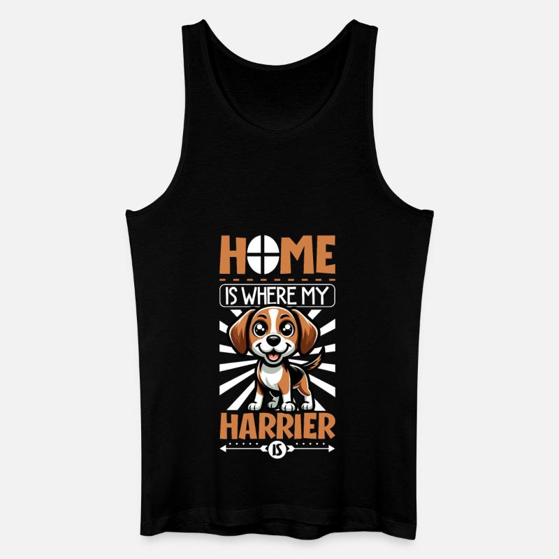 Zuhause - Harrier - Männer Bio Tank Top - Schwarz