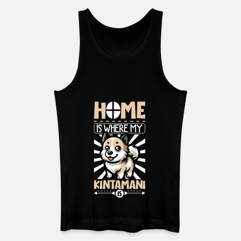Zuhause - Kintamani - Männer Bio Tank Top - Schwarz