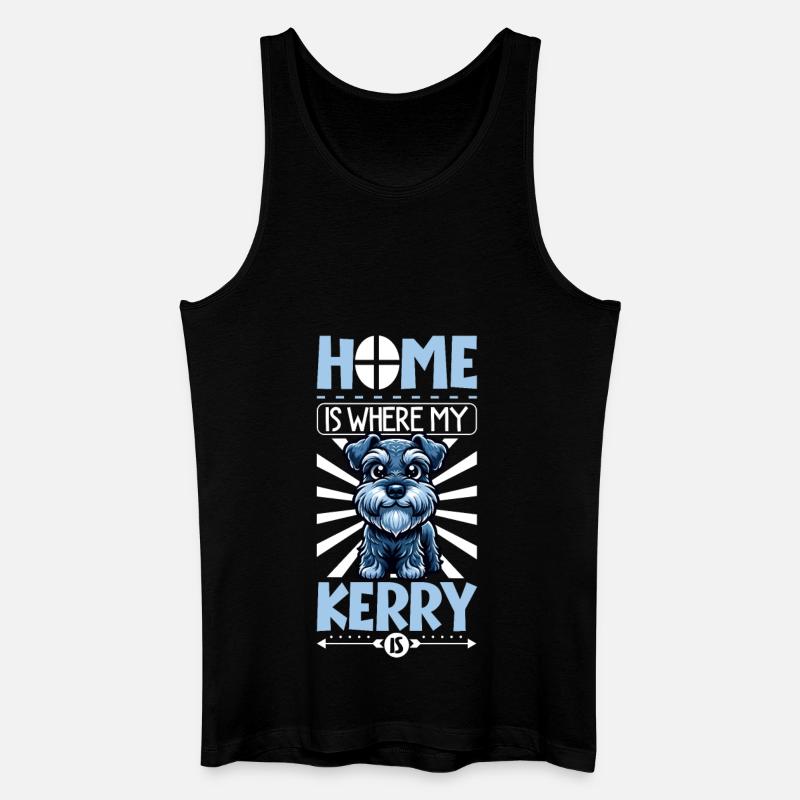 Zuhause - Kerry Blue Terrier - Männer Bio Tank Top - Schwarz
