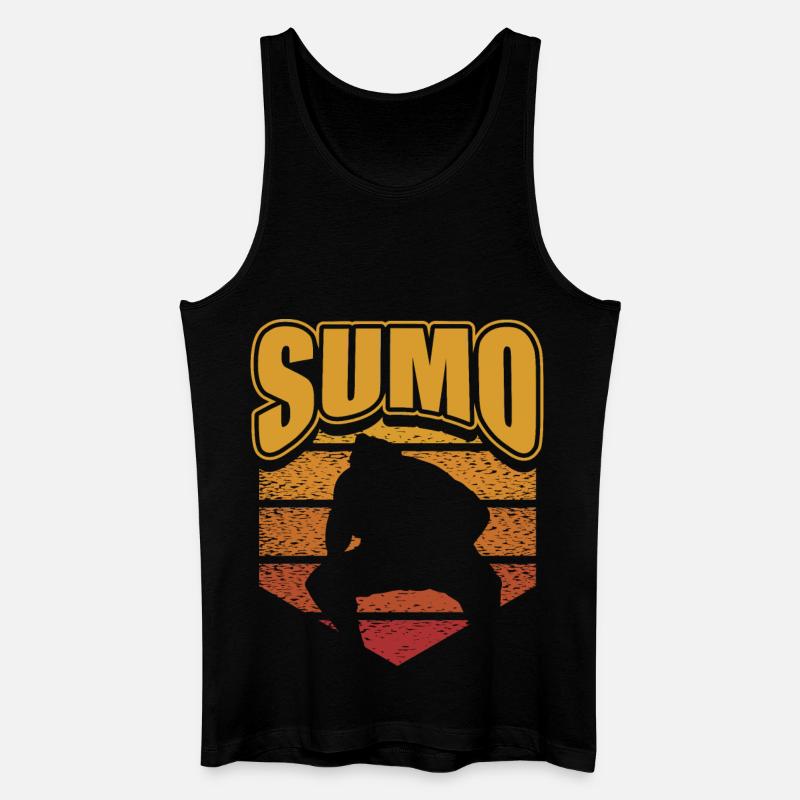Sumo - Männer Bio Tank Top - Schwarz