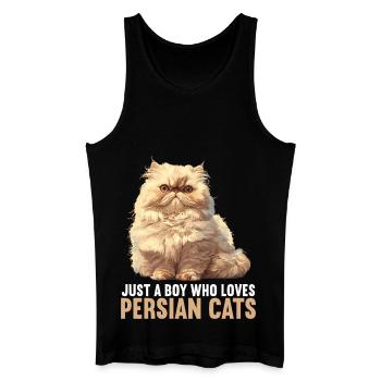 Persian Cat Perserkatze - Men’s Organic Tank Top - black - Front