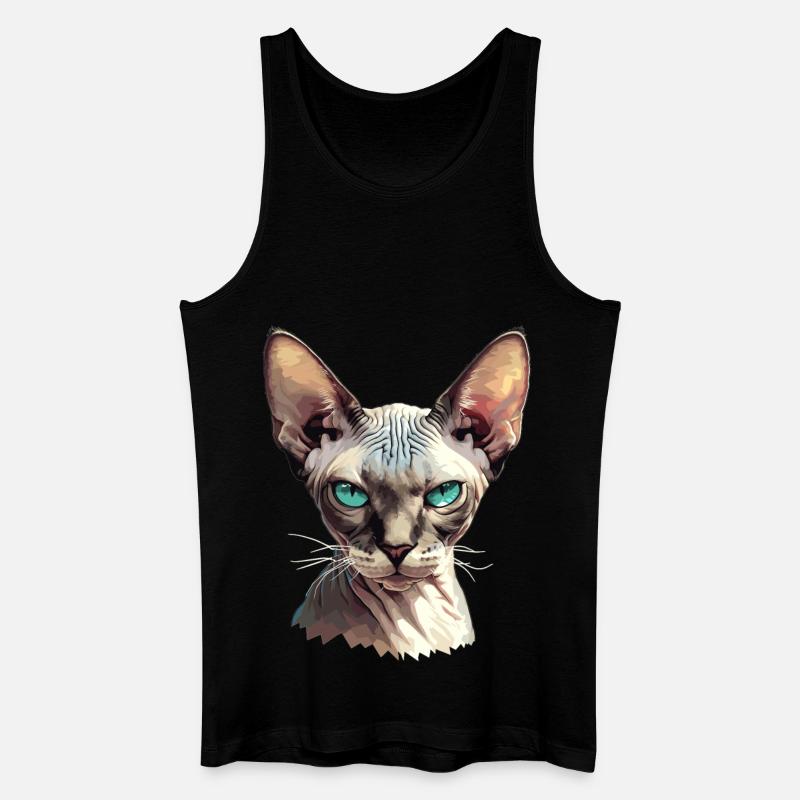 Chaton Sphynx Chat Sphynx - Débardeur bio Homme - noir