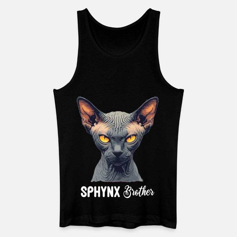 Sphynx Kätzchen Sphynx Katze - Männer Bio Tank Top - Schwarz