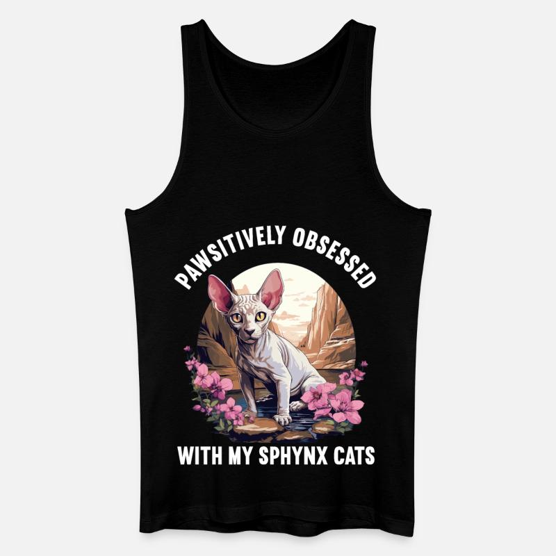 Sphynx Kätzchen Sphynx Katze - Männer Bio Tank Top - Schwarz