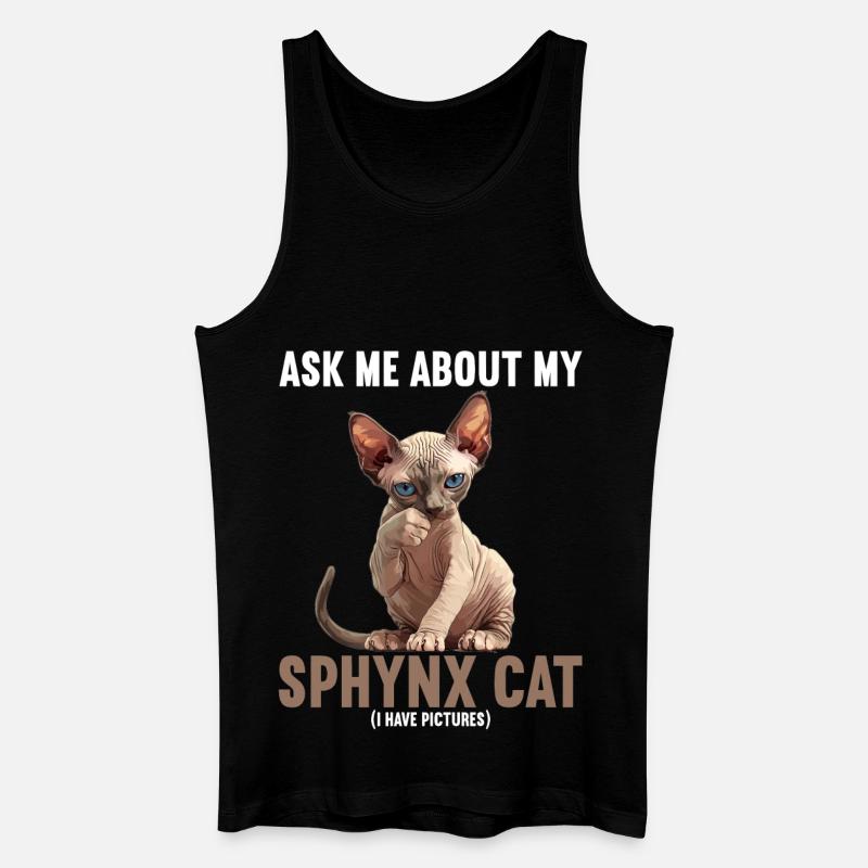 Sphynx Kätzchen Sphynx Katze - Männer Bio Tank Top - Schwarz