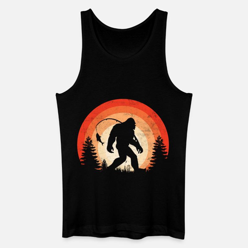 Barschfisch Big Foot - Männer Bio Tank Top - Schwarz