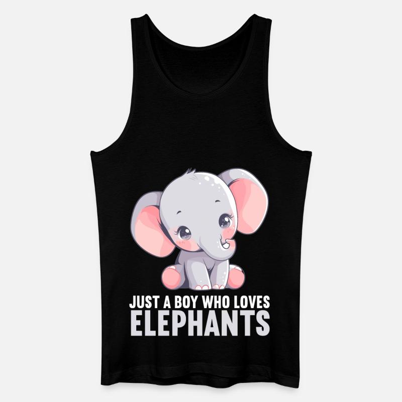 Éléphant Éléphant - Débardeur bio Homme - noir
