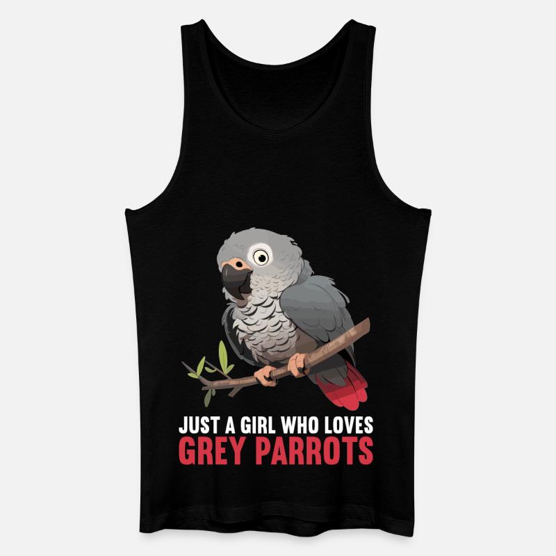 Graupapageien Graupapagei - Männer Bio Tank Top - Schwarz