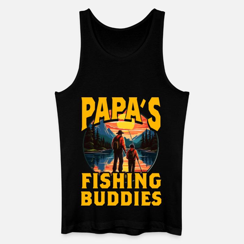 Papas Angelfreunde - Männer Bio Tank Top - Schwarz