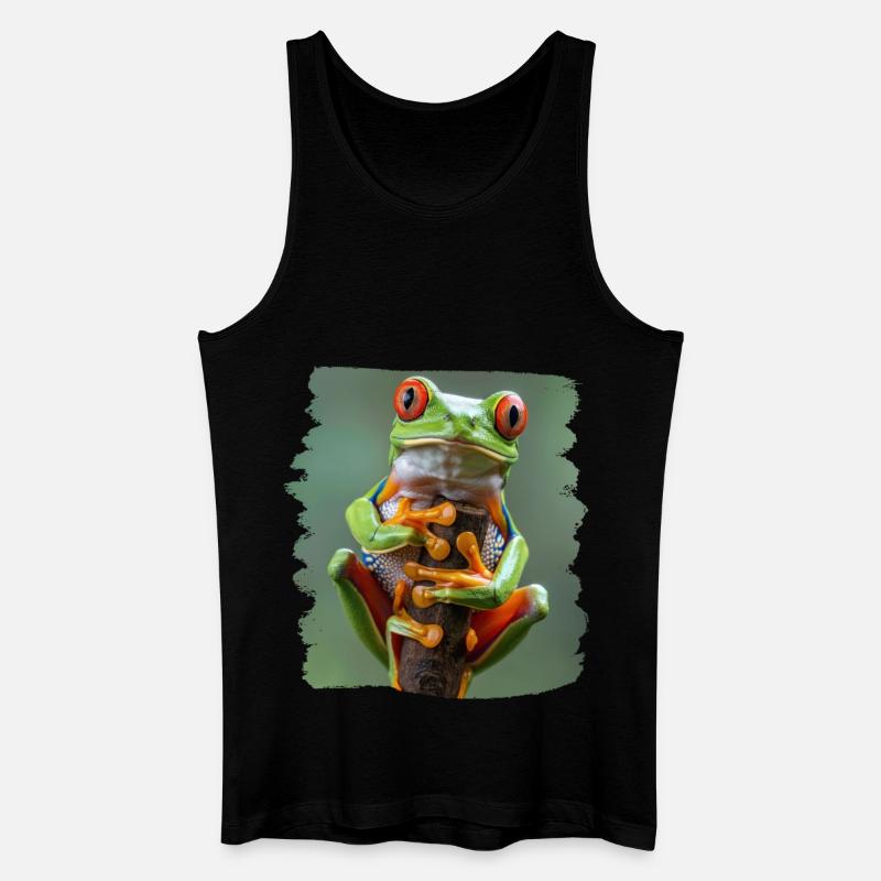 Tree Frog Baumfrösche Baumfrosch - Männer Bio Tank Top - Schwarz
