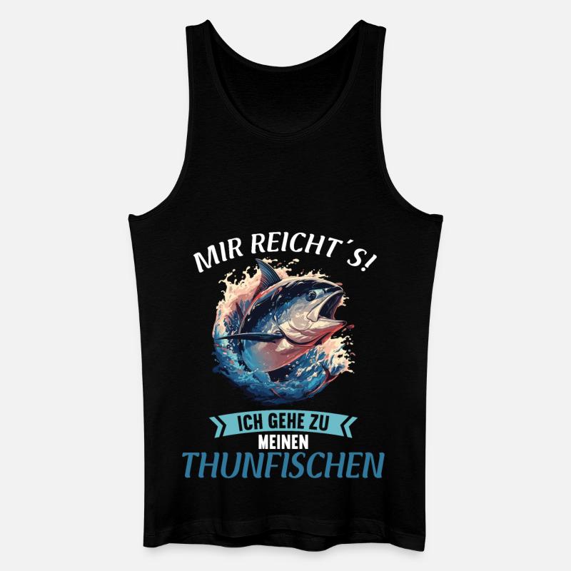 Tuna Thunfische Thunfisch - Männer Bio Tank Top - Schwarz