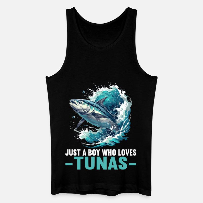 Tuna Thunfische Thunfisch - Männer Bio Tank Top - Schwarz