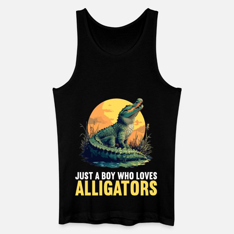 Alligatoren Alligator - Männer Bio Tank Top - Schwarz