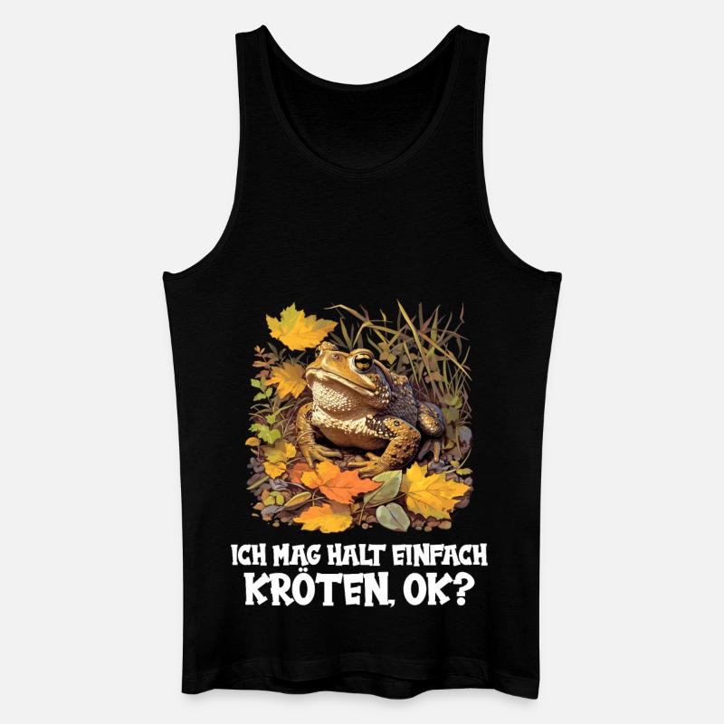 Toad Kröten Kröte - Männer Bio Tank Top - Schwarz