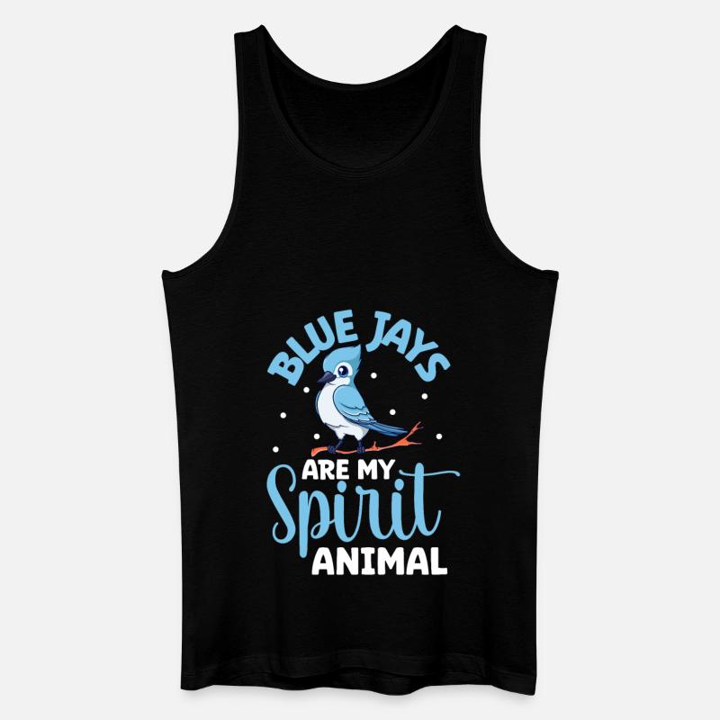 Lieblingstier - Blauhäher - Männer Bio Tank Top - Schwarz