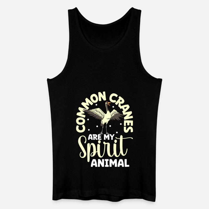Lieblingstier - Kranich - Männer Bio Tank Top - Schwarz