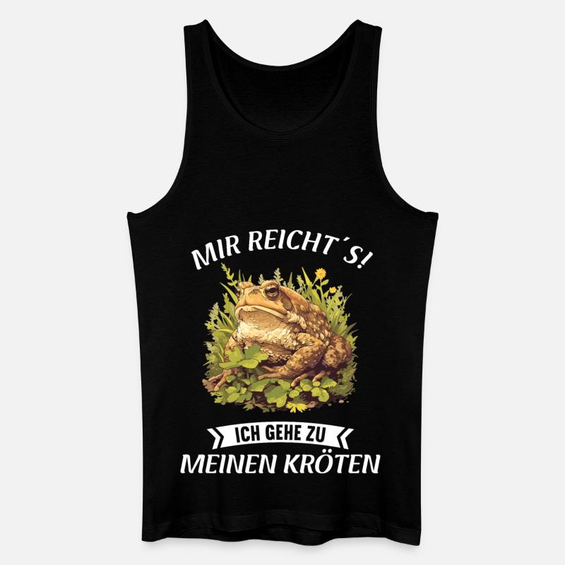 Toad Kröten Kröte - Männer Bio Tank Top - Schwarz
