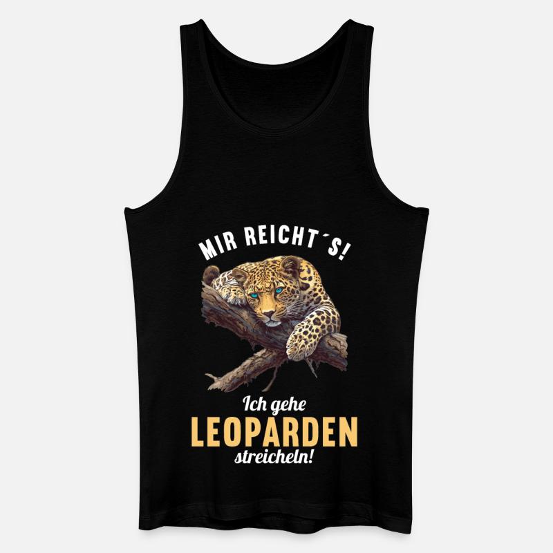 Leoparden Leopard - Männer Bio Tank Top - Schwarz