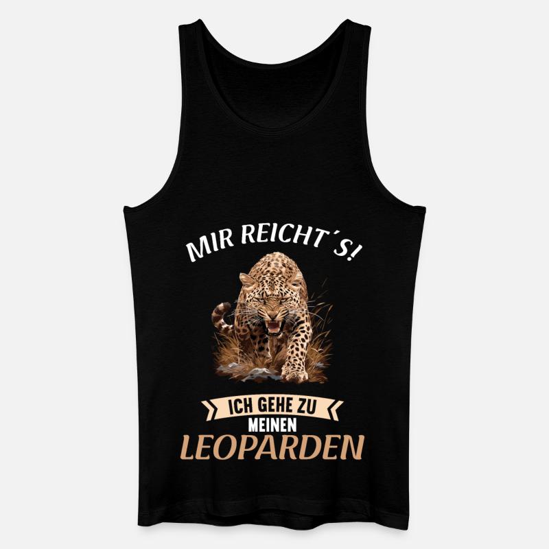 Leoparden Leopard - Männer Bio Tank Top - Schwarz