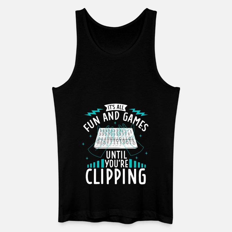 Clipping - Sound Engineer - Männer Bio Tank Top - Schwarz