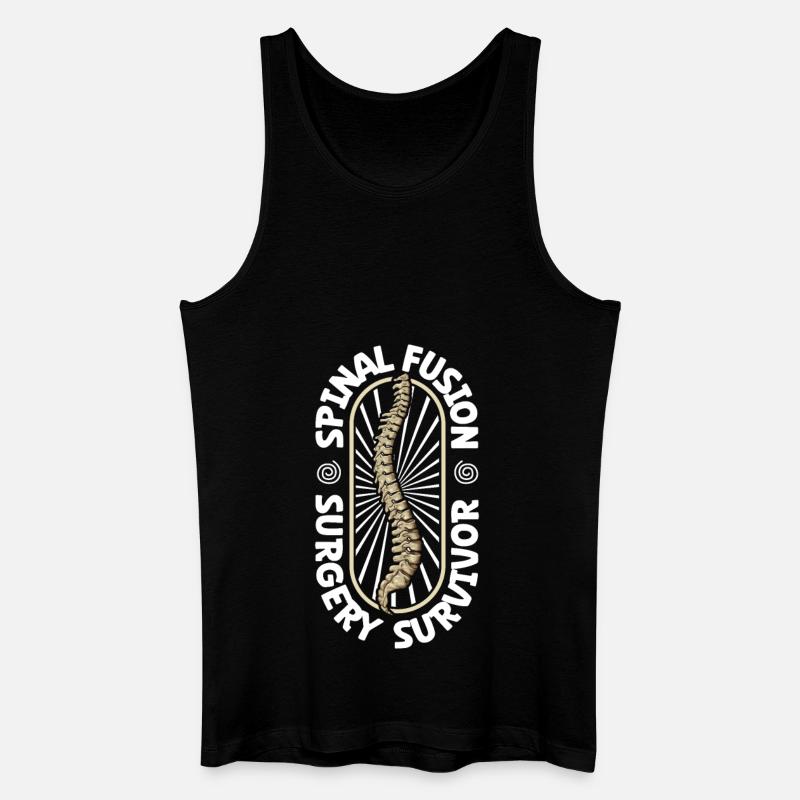 Back Surgery Survivor - Men’s Organic Tank Top - black