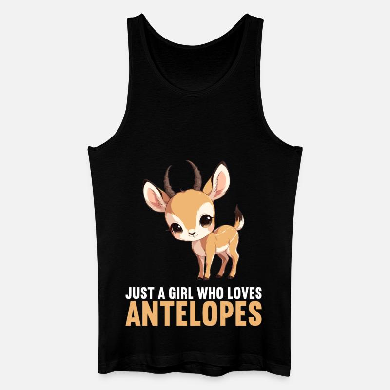 Antelope Antilopen Antilope - Männer Bio Tank Top - Schwarz