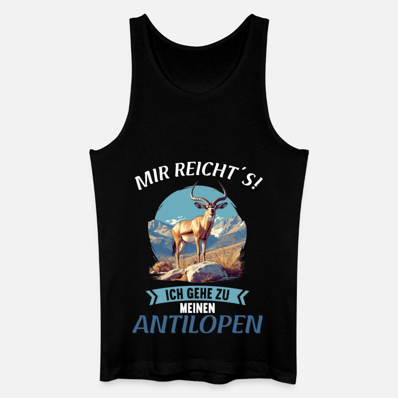 Antelope Antilopen Antilope - Männer Bio Tank Top - Schwarz