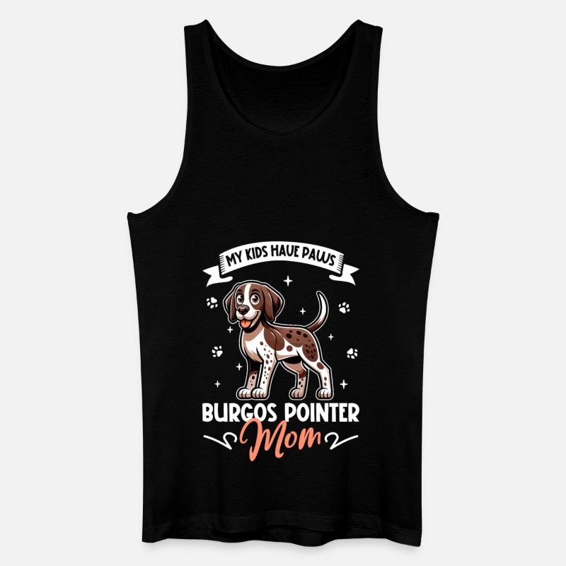 Perdiguero de Burgos Mama - Männer Bio Tank Top - Schwarz