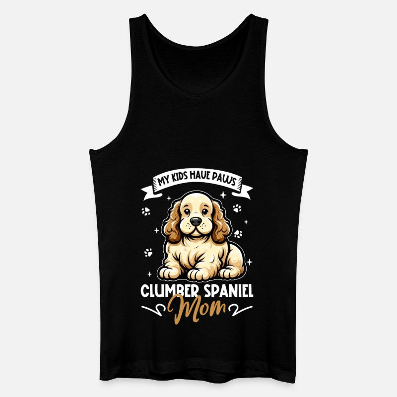 Clumber Spaniel Maman - Débardeur bio Homme - noir