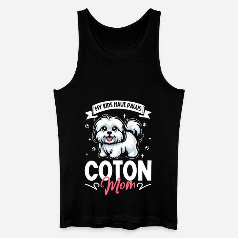 Coton de Tulear Mama - Männer Bio Tank Top - Schwarz
