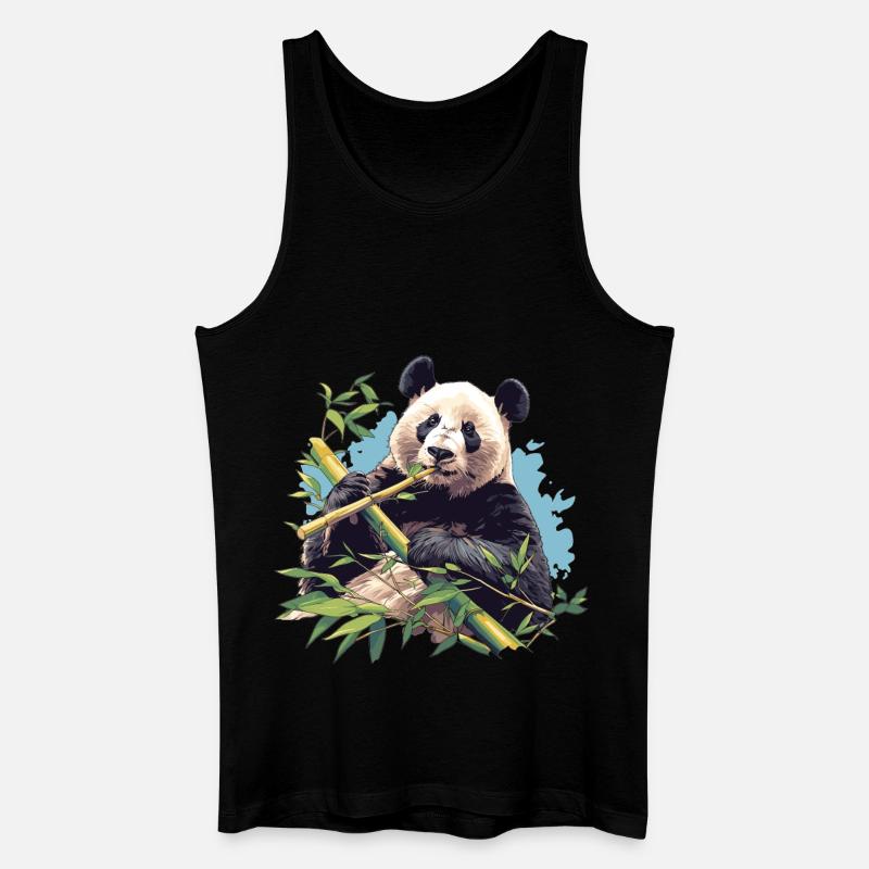 Panda gigante Große Panda Großer Panda - Canotta ecologica da uomo - nero