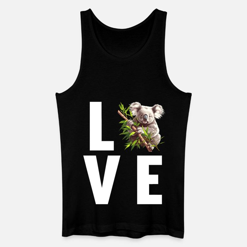 Koalas Koala - Männer Bio Tank Top - Schwarz