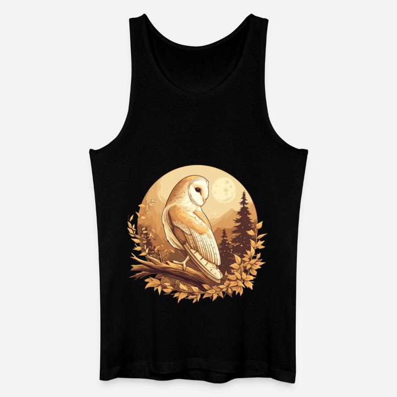 Barn Owl Schleiereulen Schleiereule - Männer Bio Tank Top - Schwarz