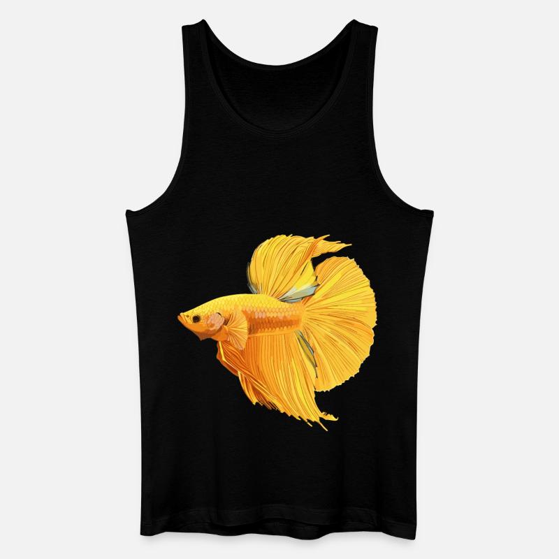 Bettas Betta Fisch Betta - Männer Bio Tank Top - Schwarz