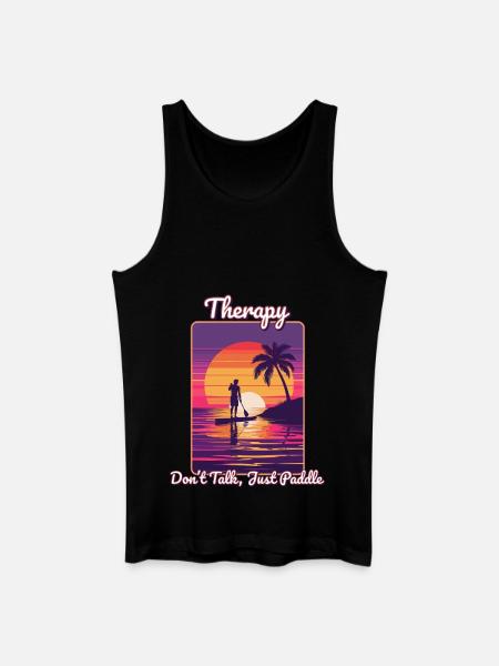 SUP - Therapy - Saying - Men’s Organic Tank Top - black