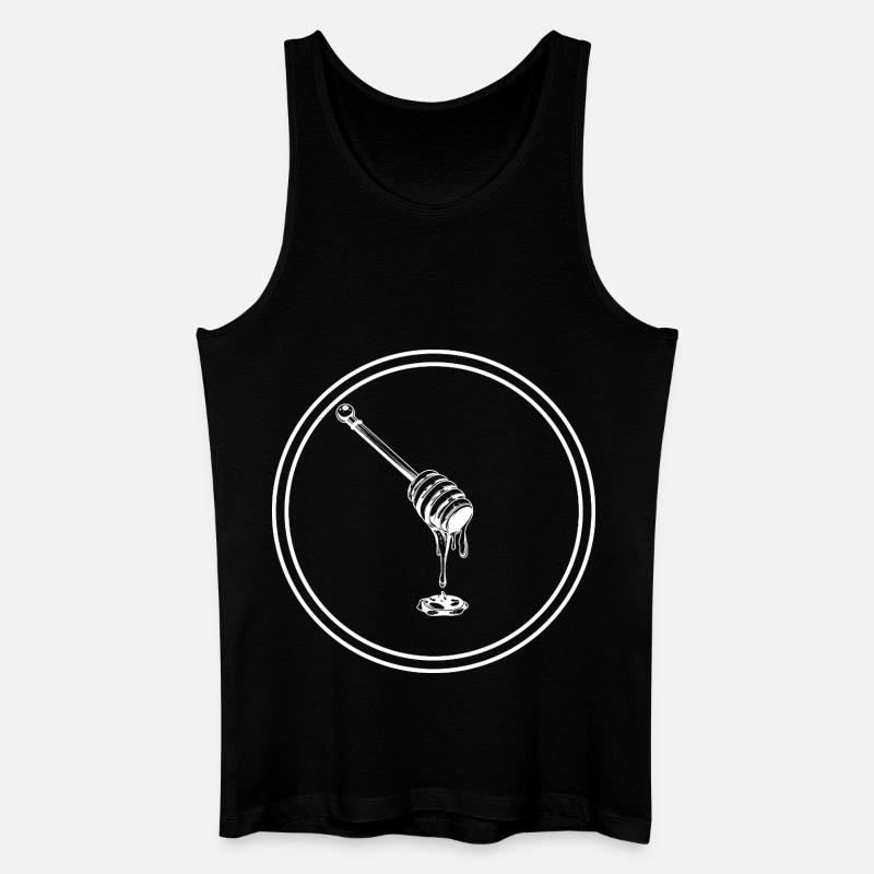 Stick chisel icon beekeeper - Men’s Organic Tank Top - black