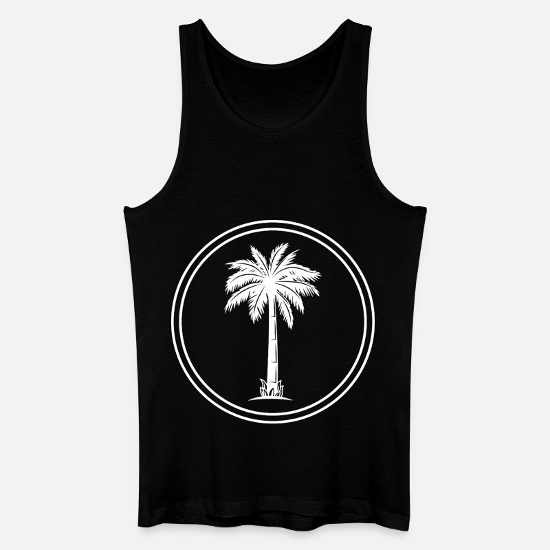 Palm Tree Icon - Men’s Organic Tank Top - black