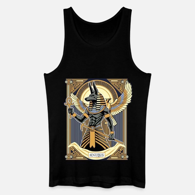 ANUBIS Der Herr der Unterwelt - Männer Bio Tank Top - Schwarz