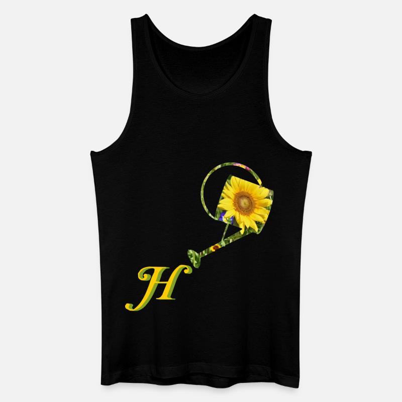giesskanne h - Männer Bio Tank Top - Schwarz