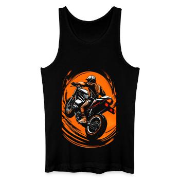 Biker Motorcyclists - Men’s Organic Tank Top - black - Front