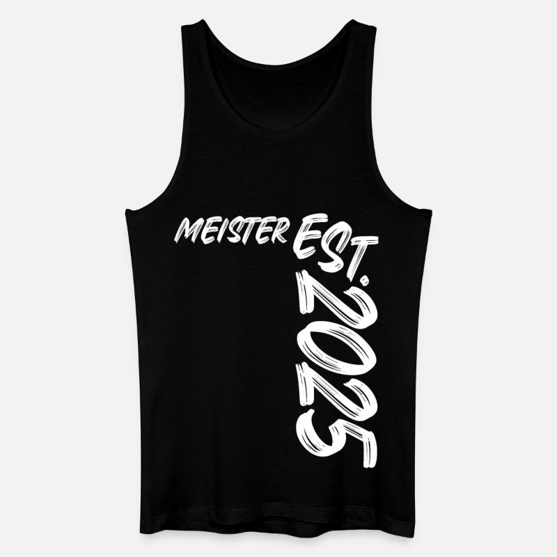 Meister Est. 2025 - Männer Bio Tank Top - Schwarz