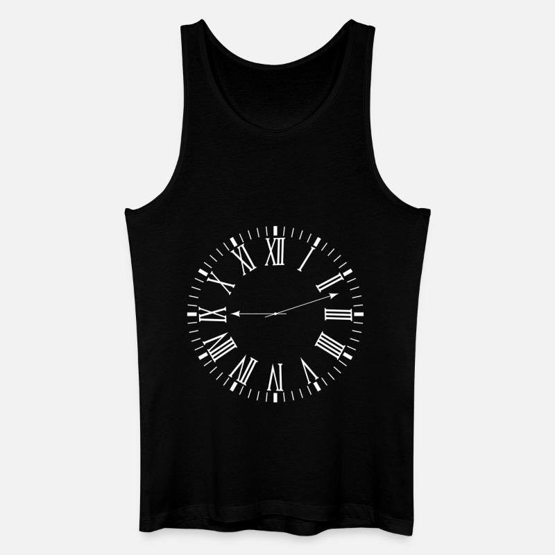 Römische Uhr - Männer Bio Tank Top - Schwarz