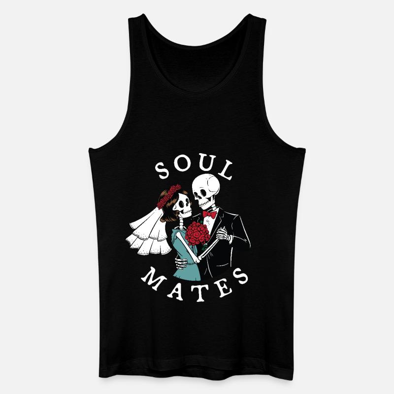 Seelenfreunde - Männer Bio Tank Top - Schwarz