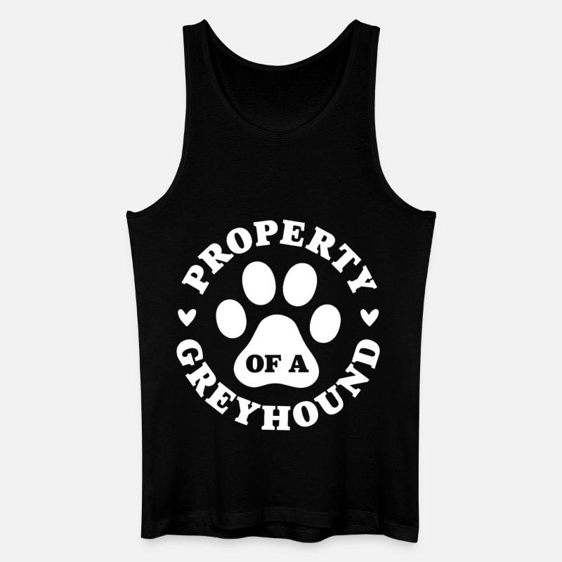 Eigentum eines Windhundes - Männer Bio Tank Top - Schwarz